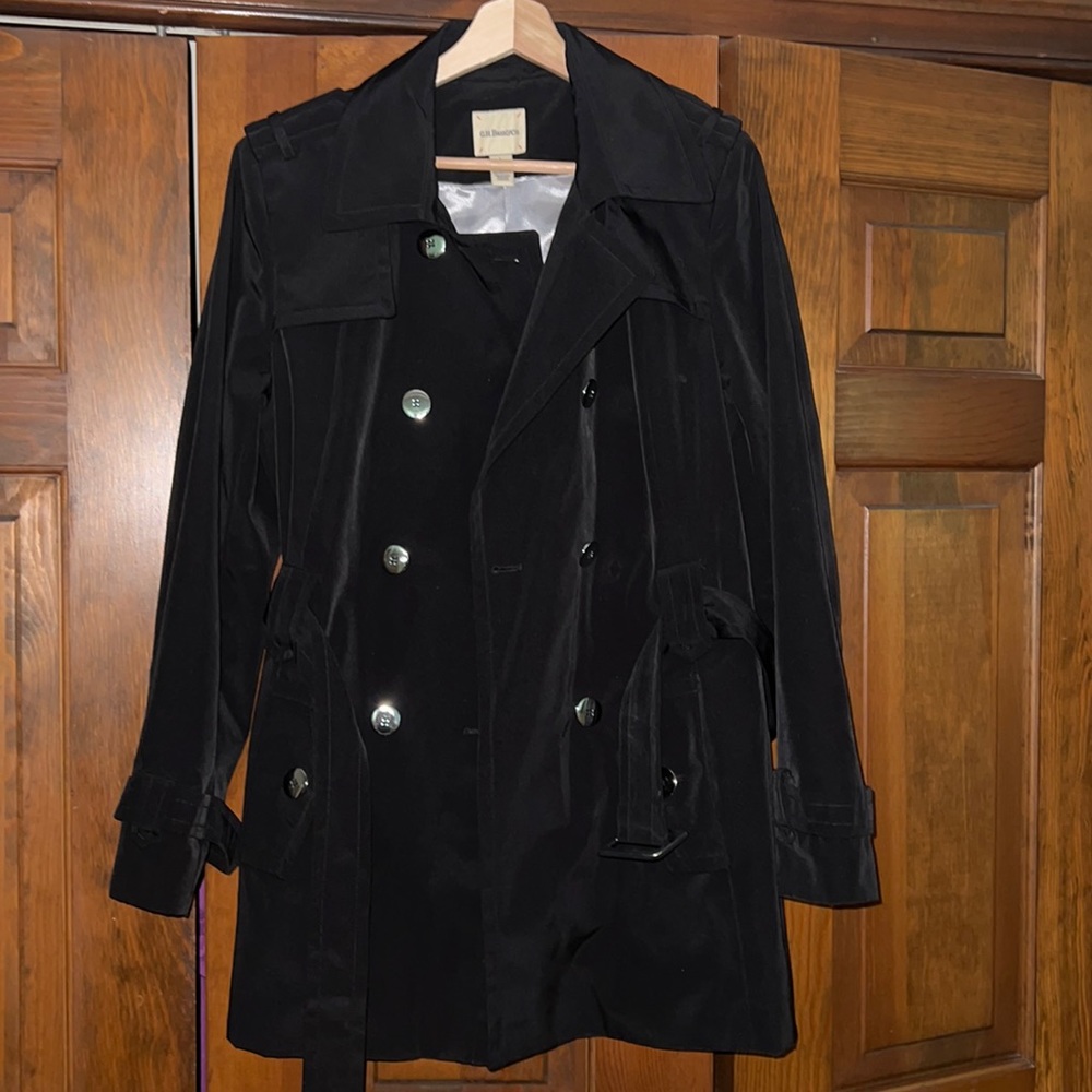 Bass Belted Black Coat